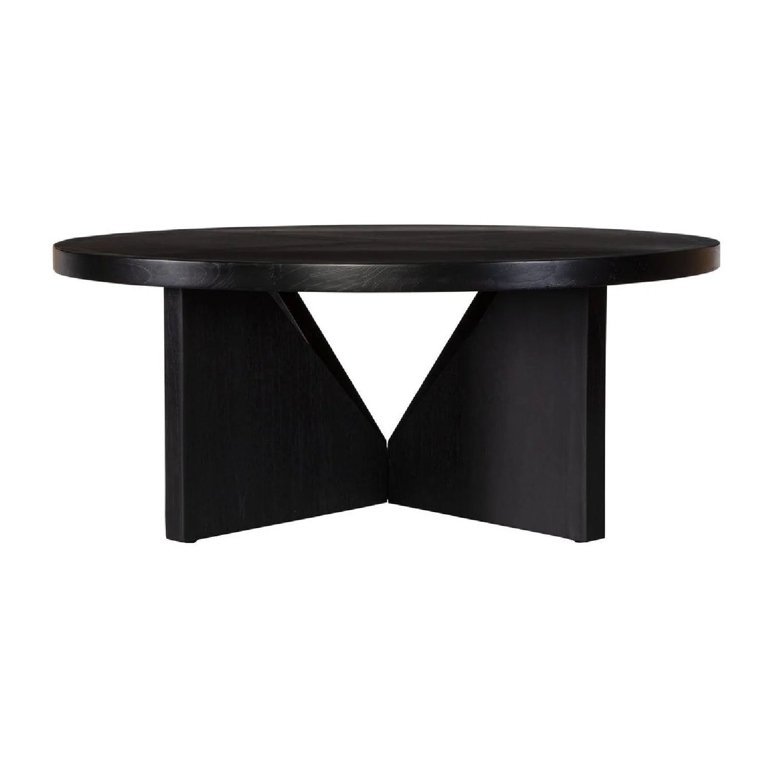 Luxury Black Mindi Veneer Coffee Table Modern Italian Style for Villa