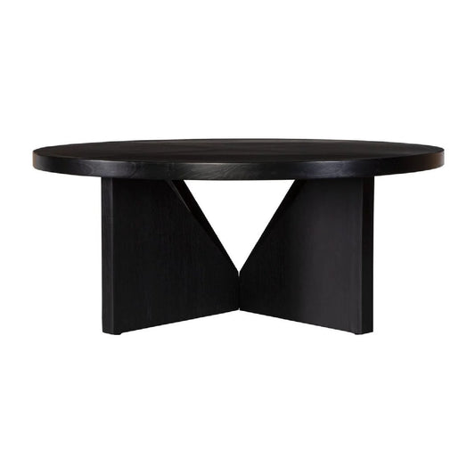 Luxury Black Mindi Veneer Coffee Table Modern Italian Style for Villa