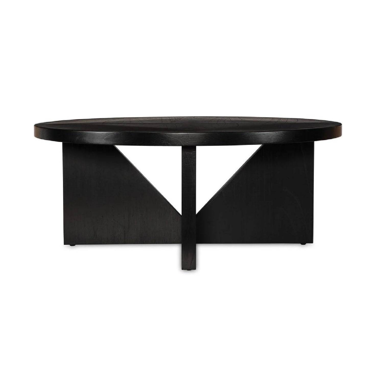 Luxury Black Mindi Veneer Coffee Table Modern Italian Style for Villa
