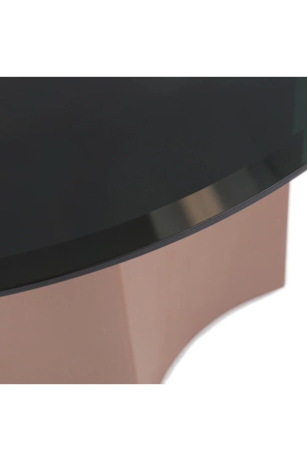 Luxury Black Mirror Round Coffee Table Modern Italian Style for Villa
