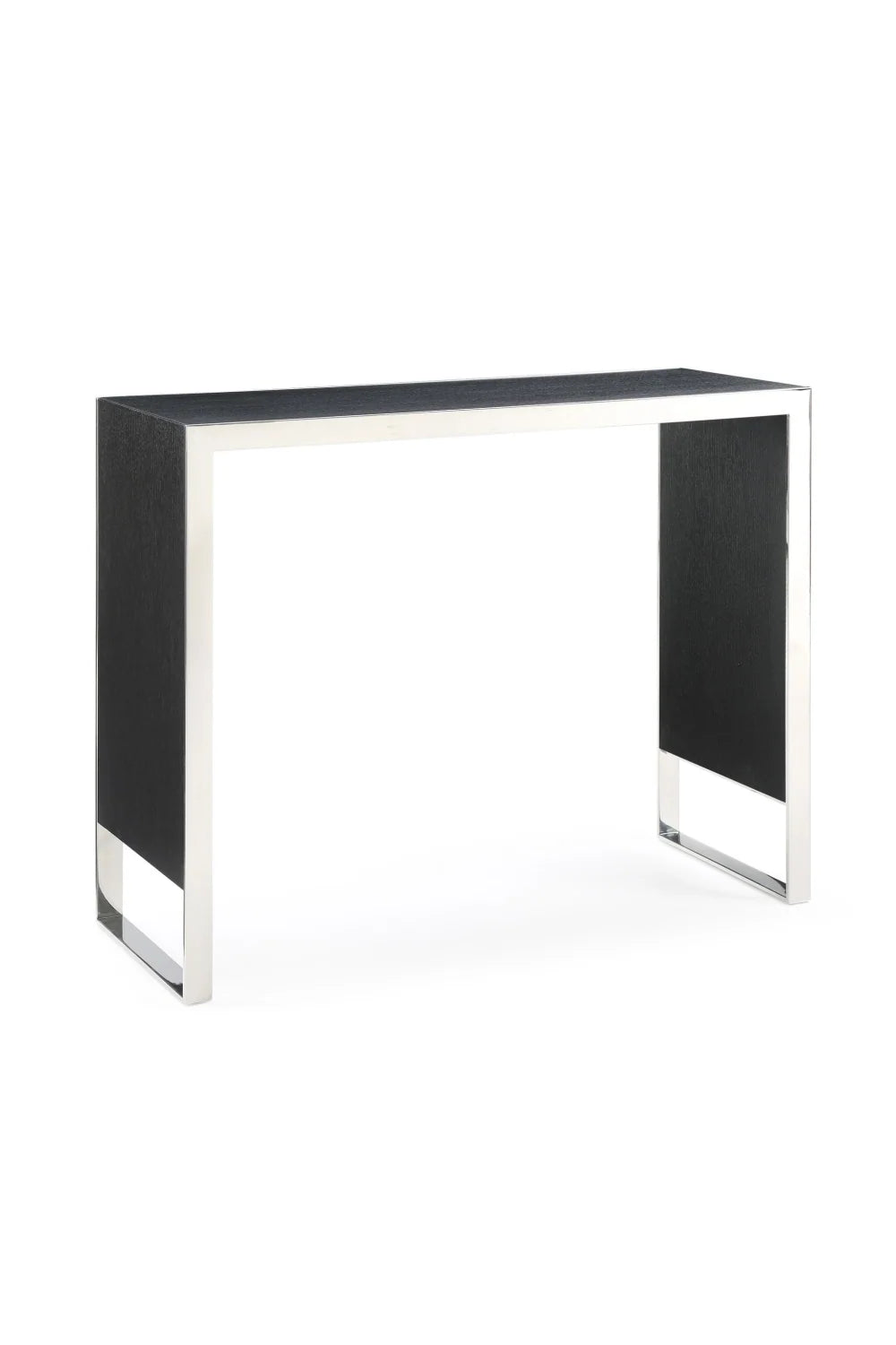 Luxury Black Oak Rectangular Bar Table Modern Italian Style for Villa