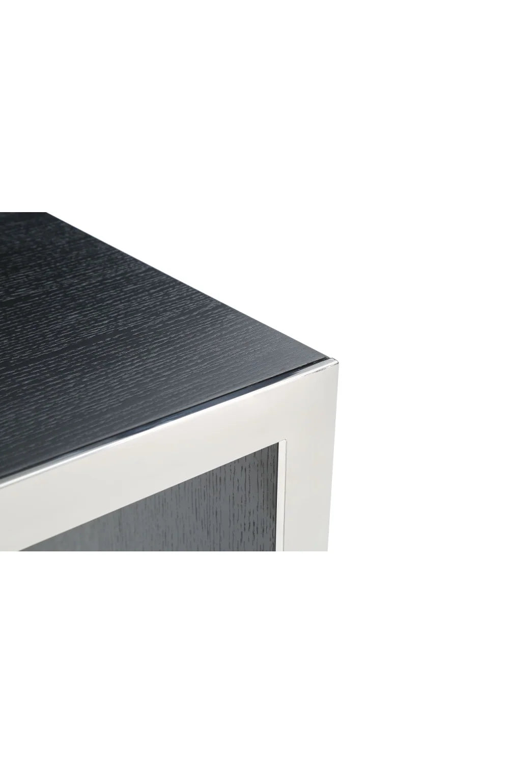 Luxury Black Oak Rectangular Bar Table Modern Italian Style for Villa