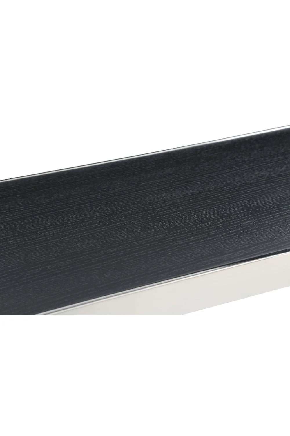 Luxury Black Oak Rectangular Bar Table Modern Italian Style for Villa