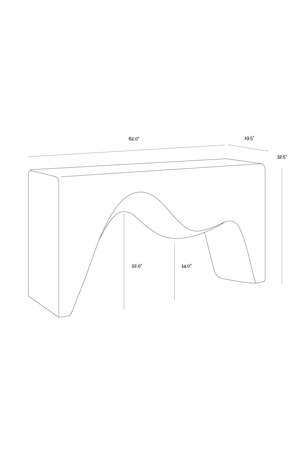 Luxury Black Sculpted Console Table Modern Italian Style for Villa