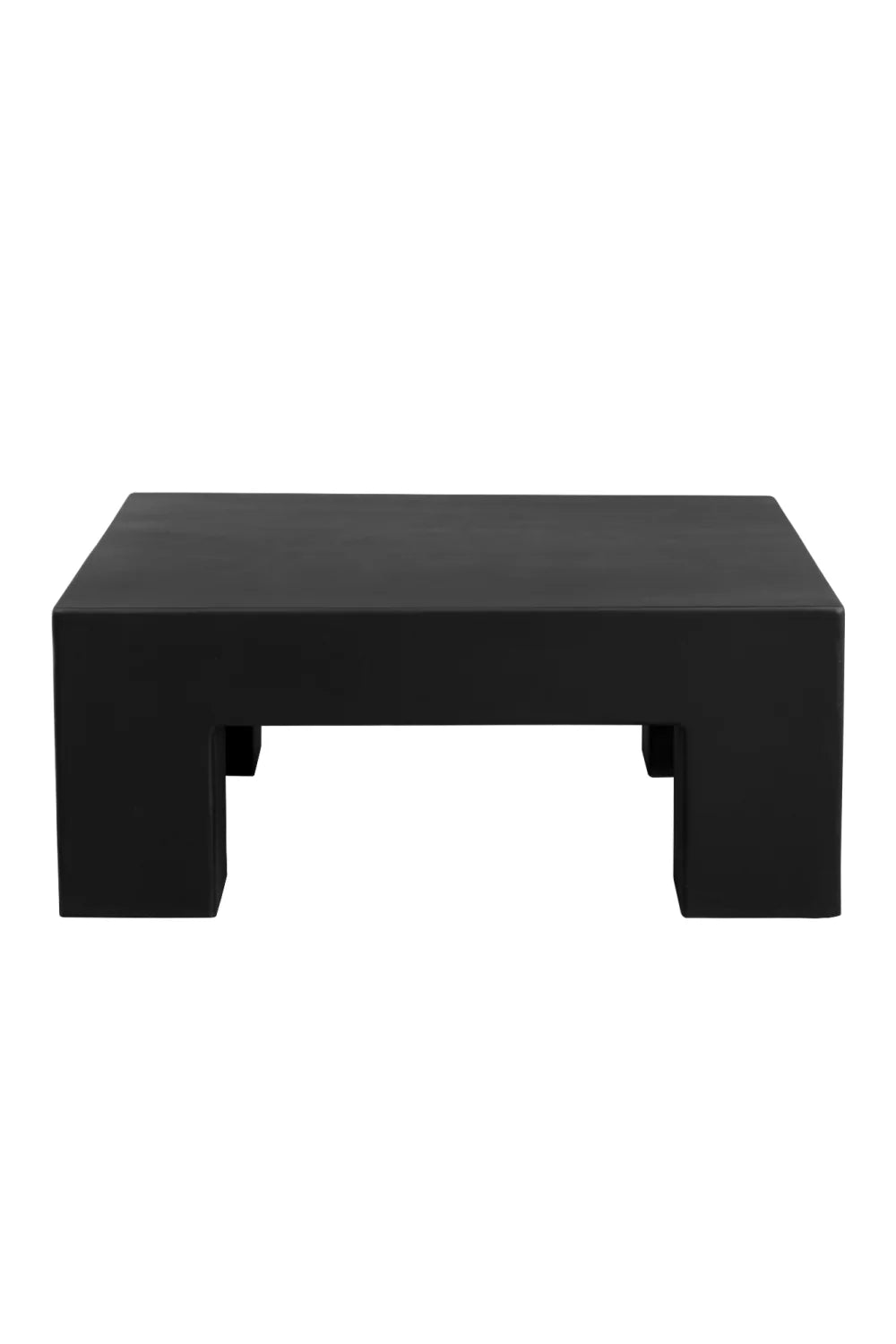 Luxury Black Square Coffee Table Modern Italian Style for Villa