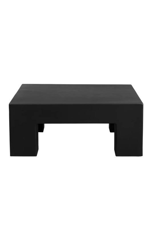Luxury Black Square Coffee Table Modern Italian Style for Villa