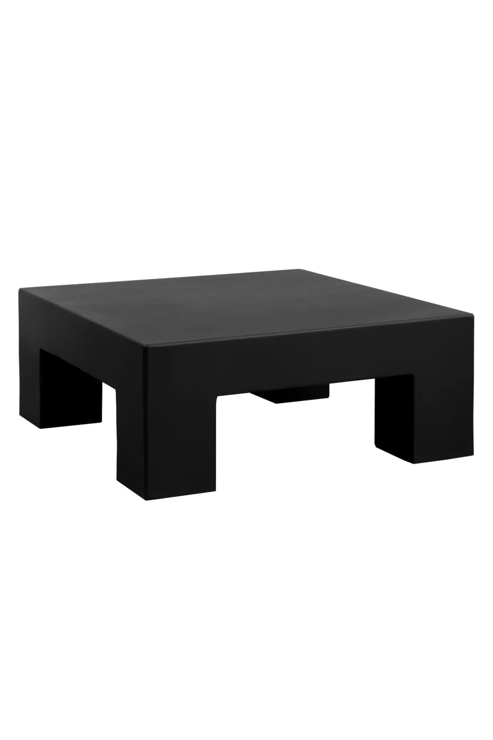 Luxury Black Square Coffee Table Modern Italian Style for Villa