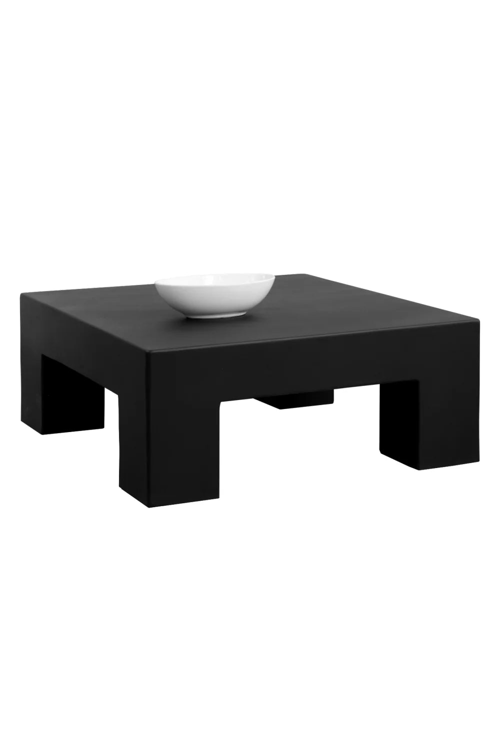 Luxury Black Square Coffee Table Modern Italian Style for Villa