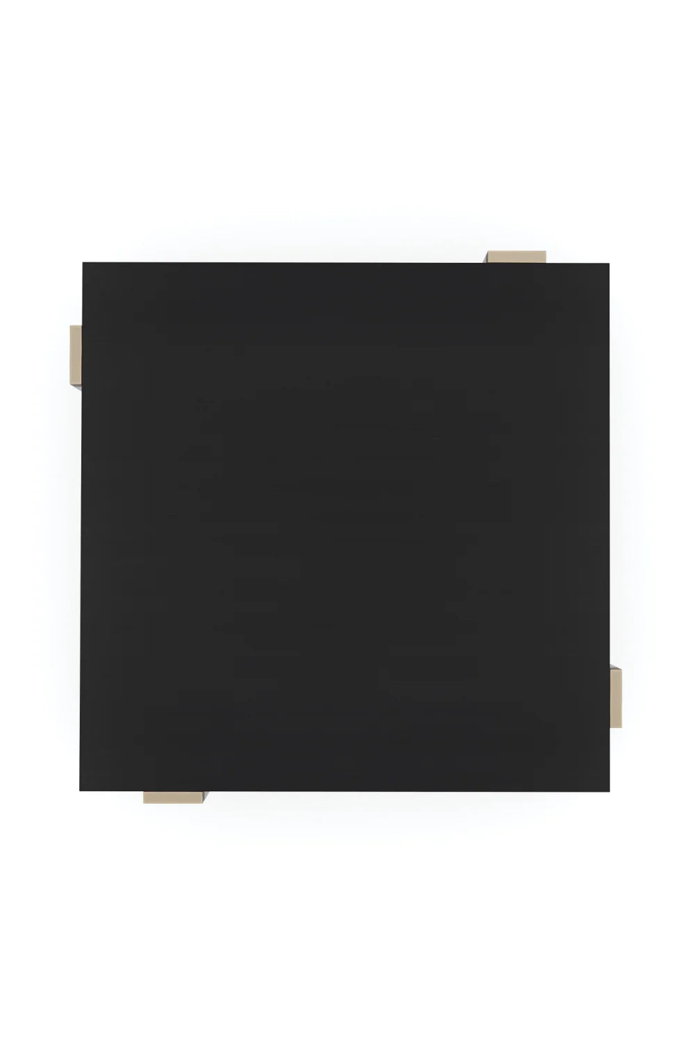 Luxury Black Square Coffee Table Modern Italian Style for Villa