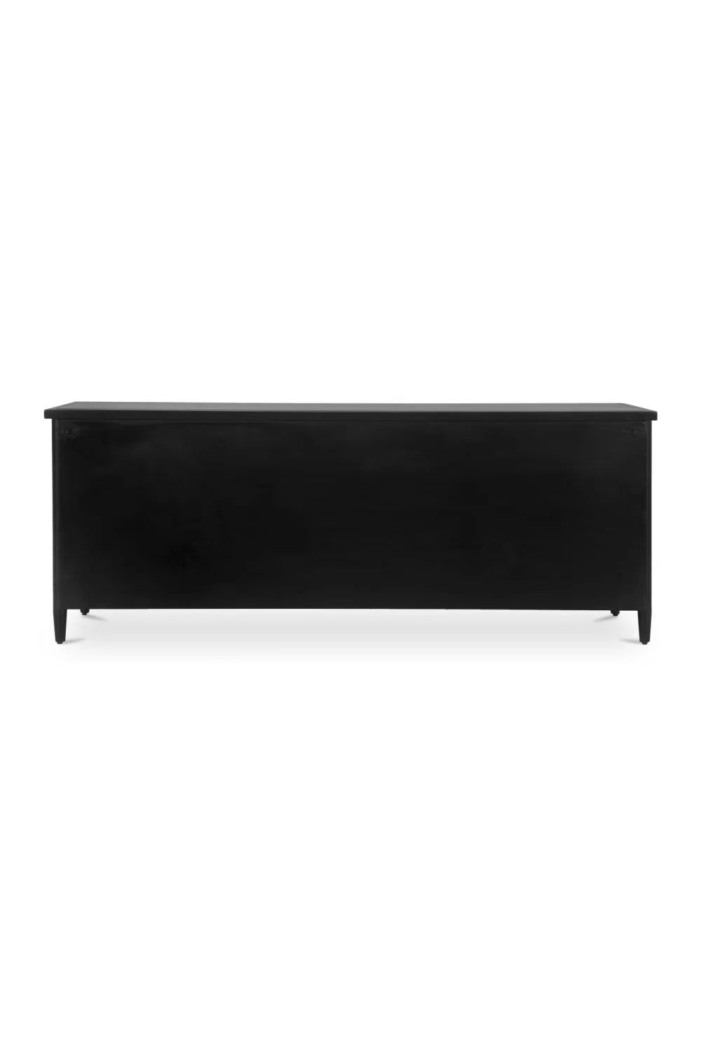 Luxury Black Steel Media Unit Modern Italian Style for Villa