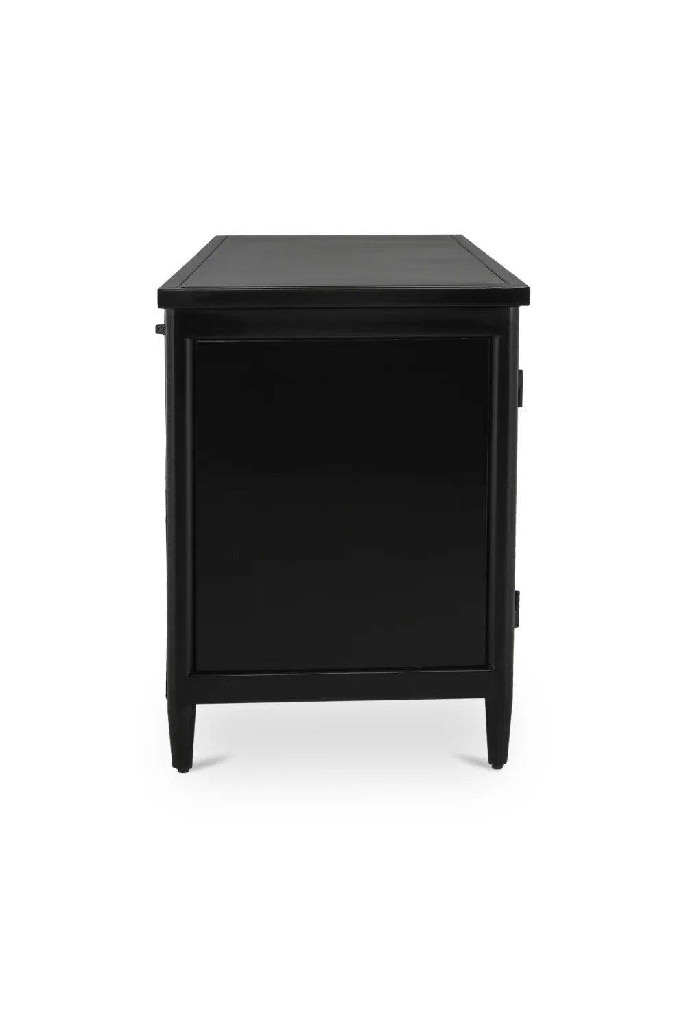 Luxury Black Steel Media Unit Modern Italian Style for Villa
