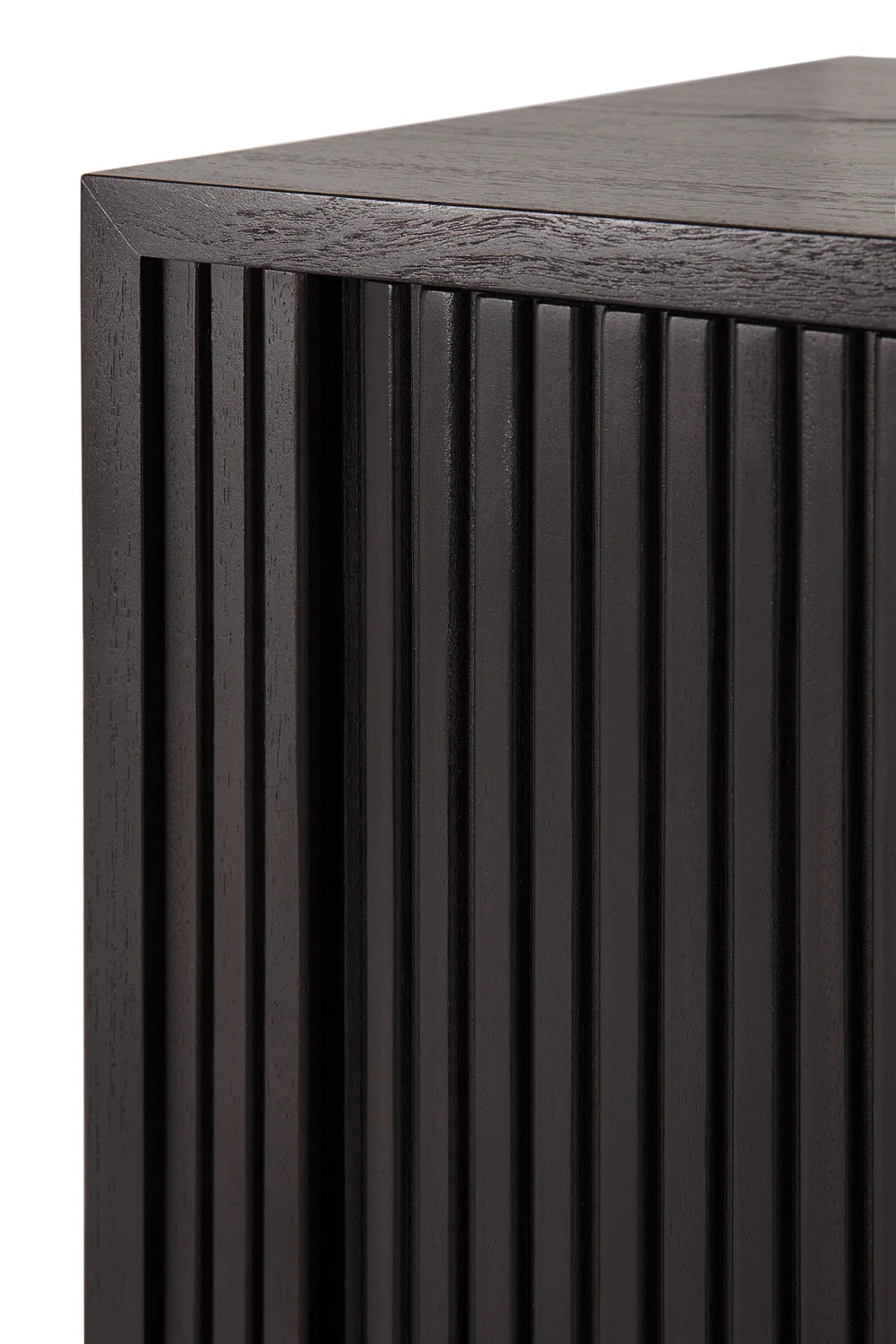 Luxury Black Teak TV Cupboard Modern Italian Style for Villa