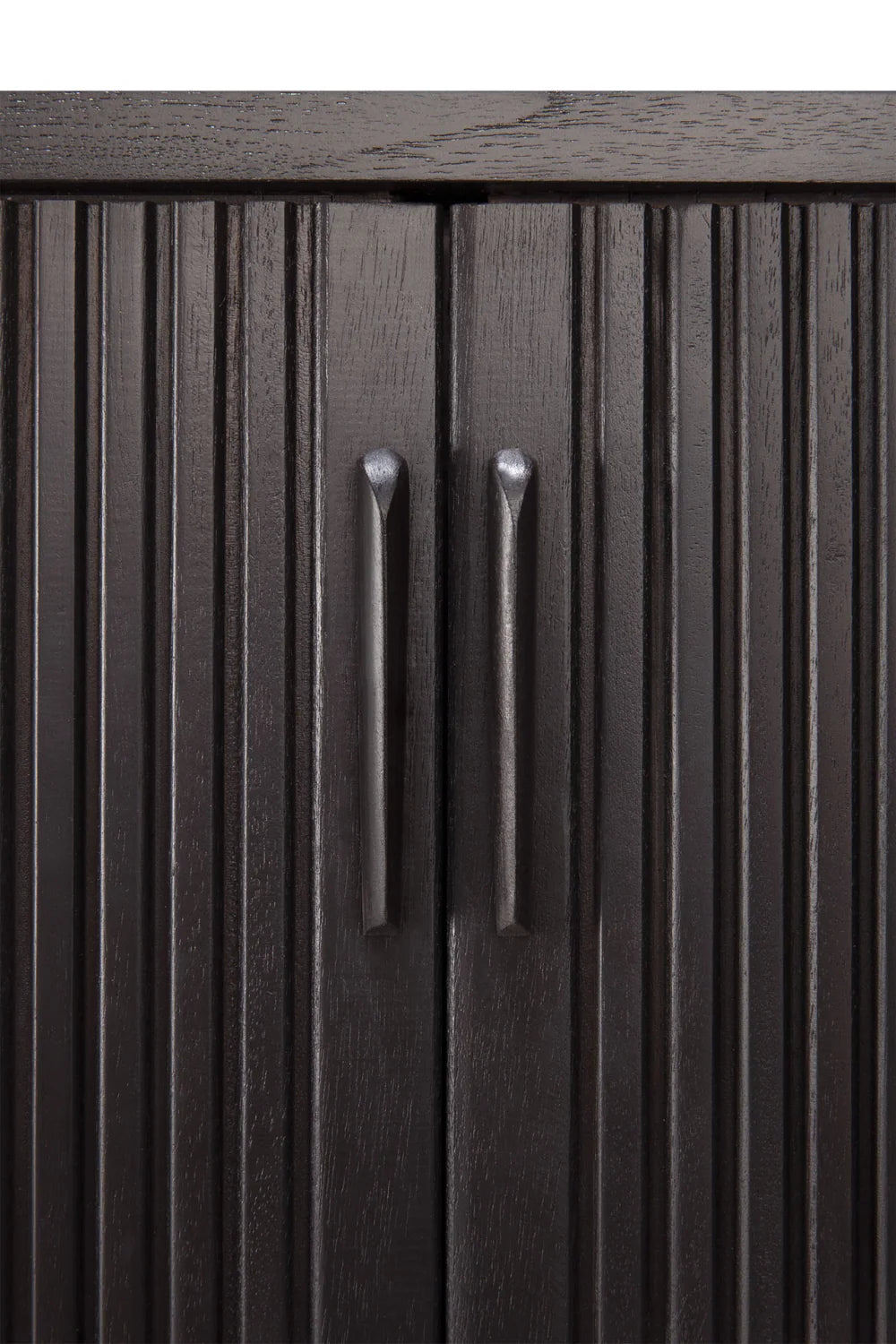 Luxury Black Teak TV Cupboard Modern Italian Style for Villa