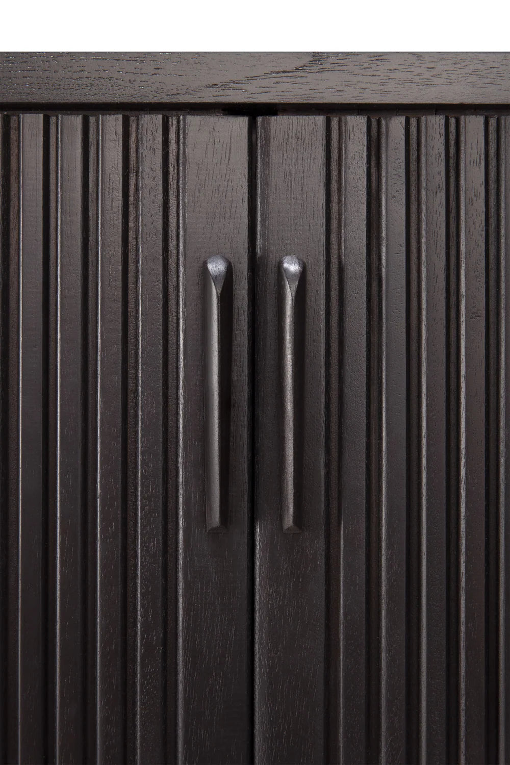 Luxury Black Teak TV Cupboard Modern Italian Style for Villa