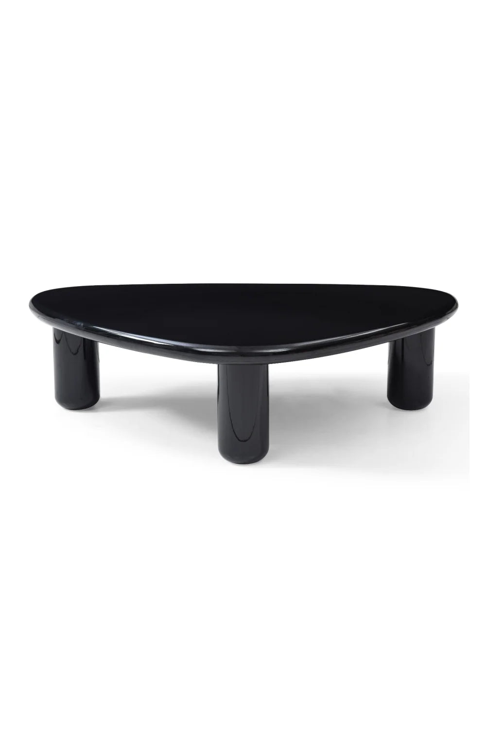 Luxury Black Triangular Coffee Table Modern Italian Style for Villa