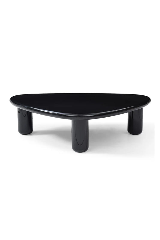 Luxury Black Triangular Coffee Table Modern Italian Style for Villa