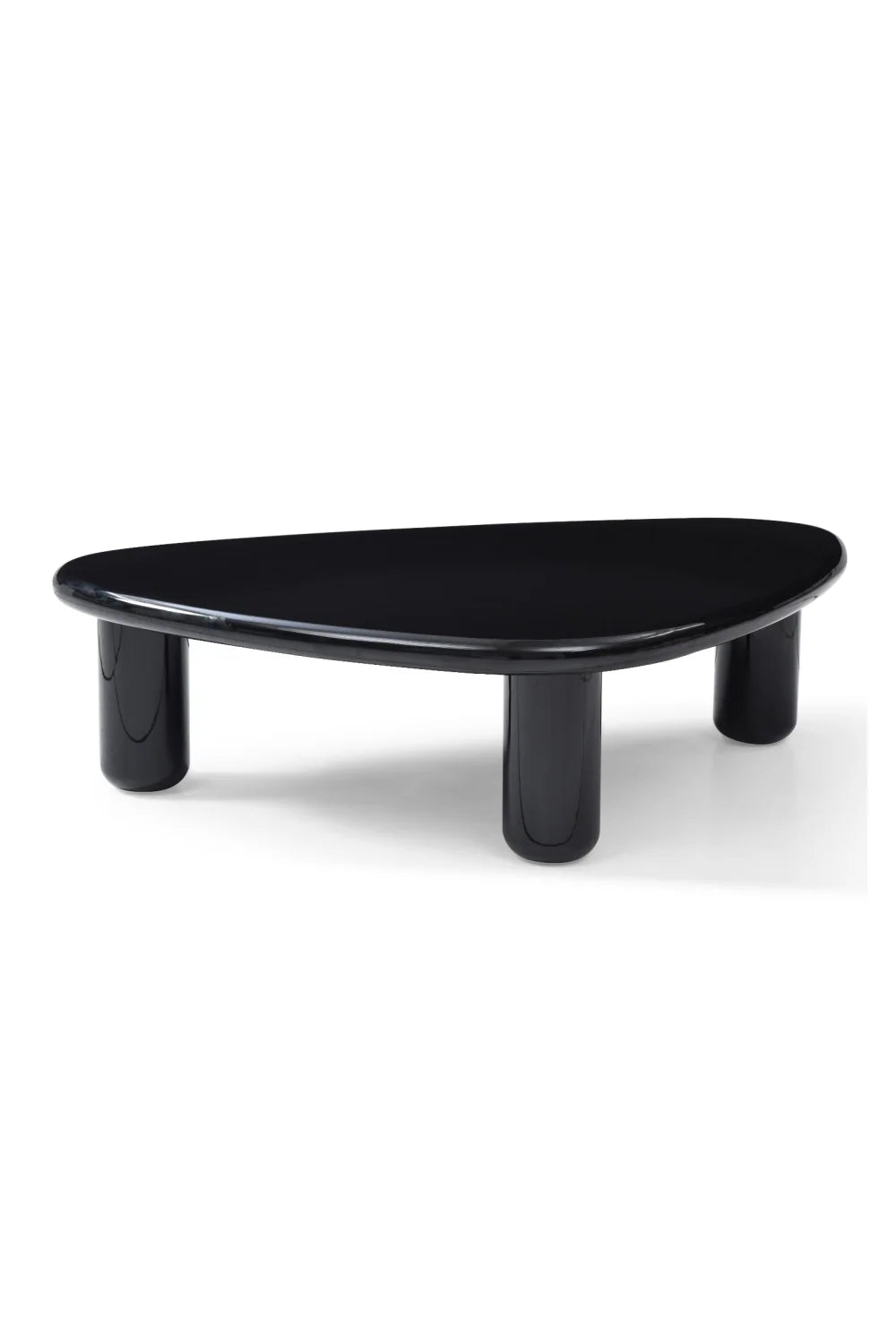 Luxury Black Triangular Coffee Table Modern Italian Style for Villa