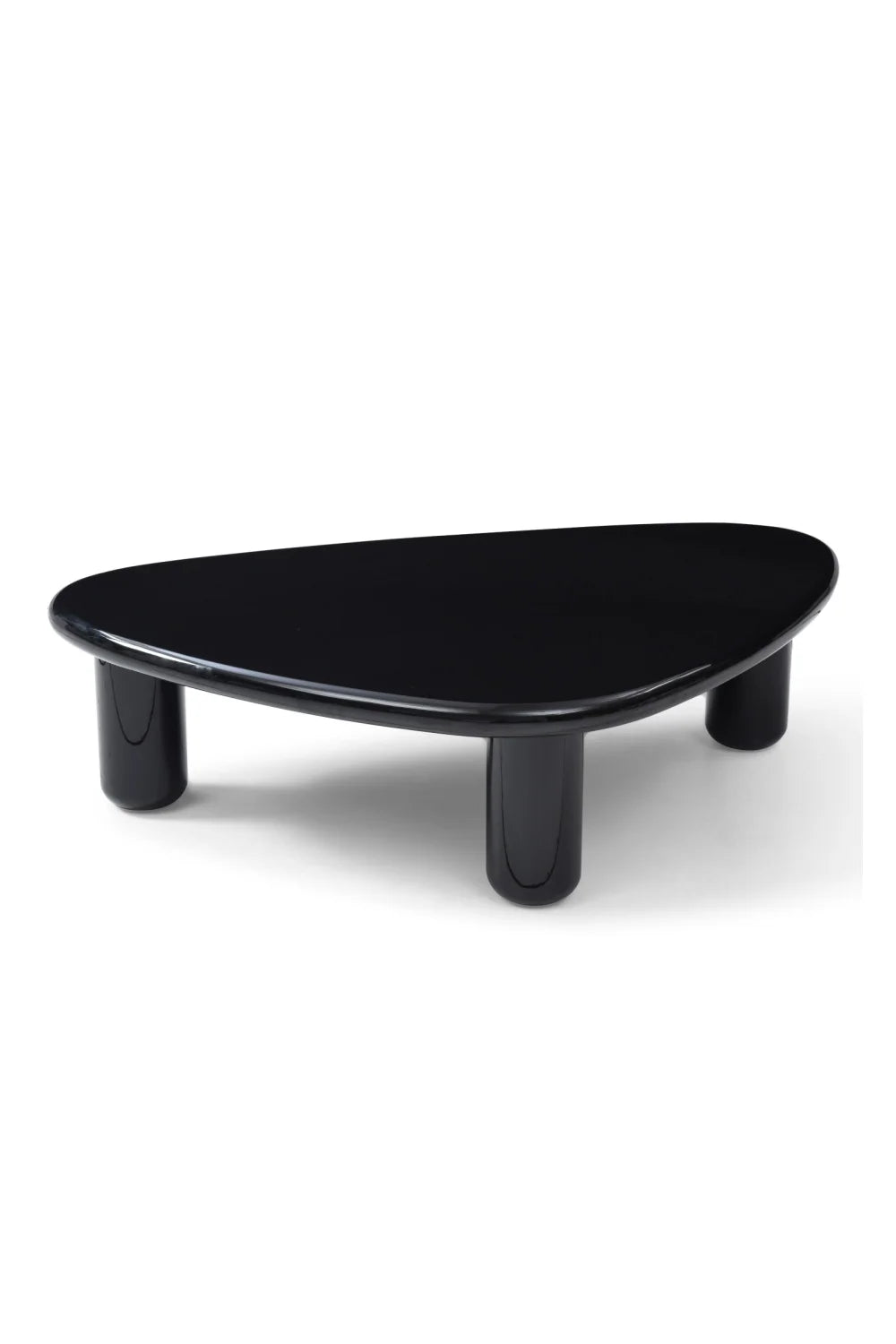 Luxury Black Triangular Coffee Table Modern Italian Style for Villa