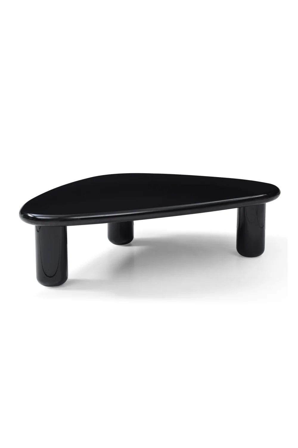 Luxury Black Triangular Coffee Table Modern Italian Style for Villa