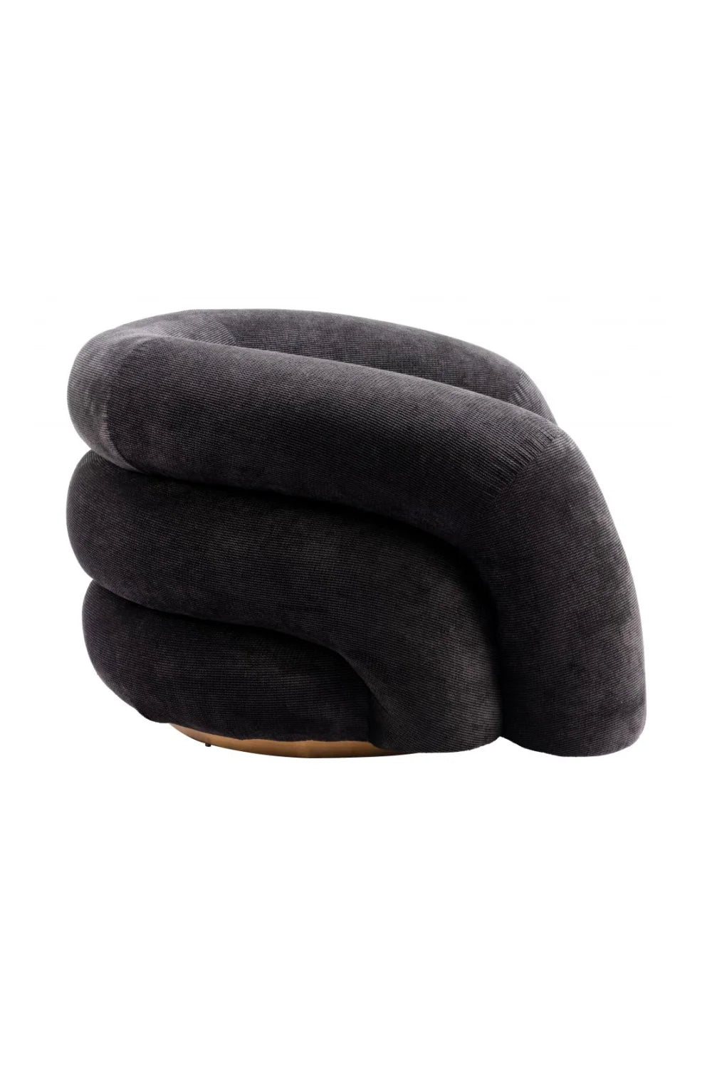 Luxury Black Velvet Accent Chair Modern European Style for Villa