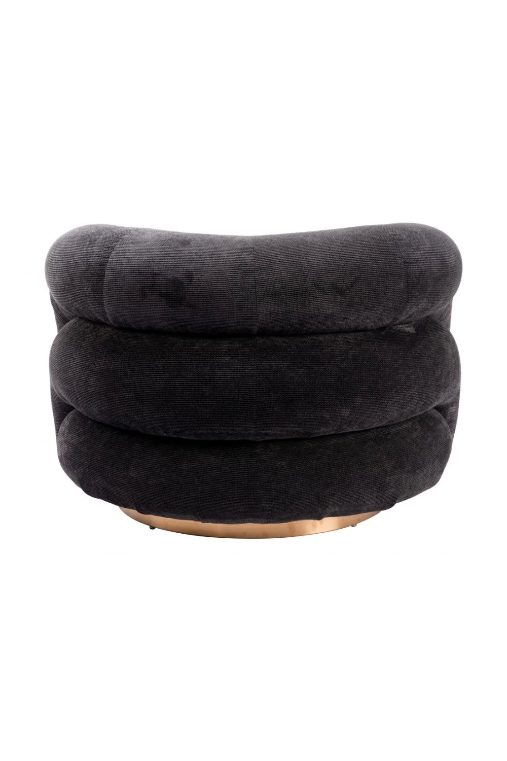 Luxury Black Velvet Accent Chair Modern European Style for Villa