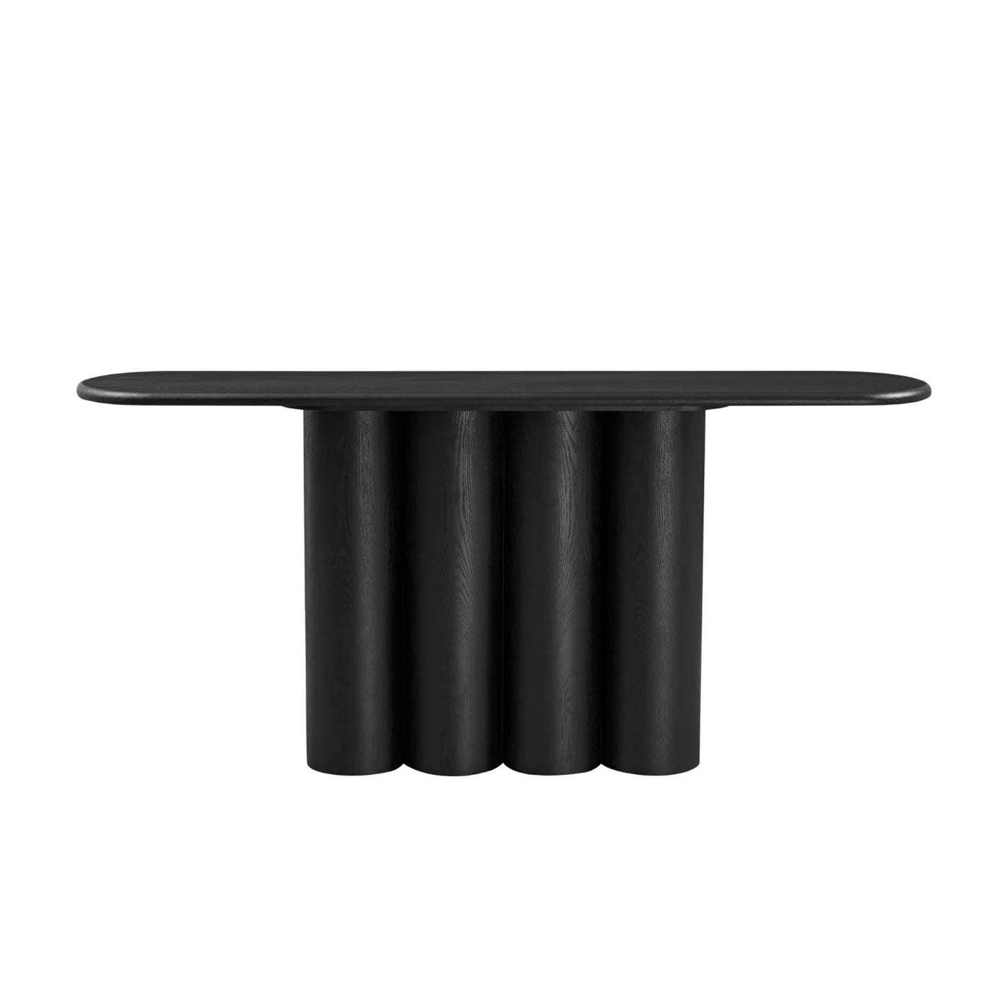 Luxury Black Wood Console Table Modern Italian Style for Villa