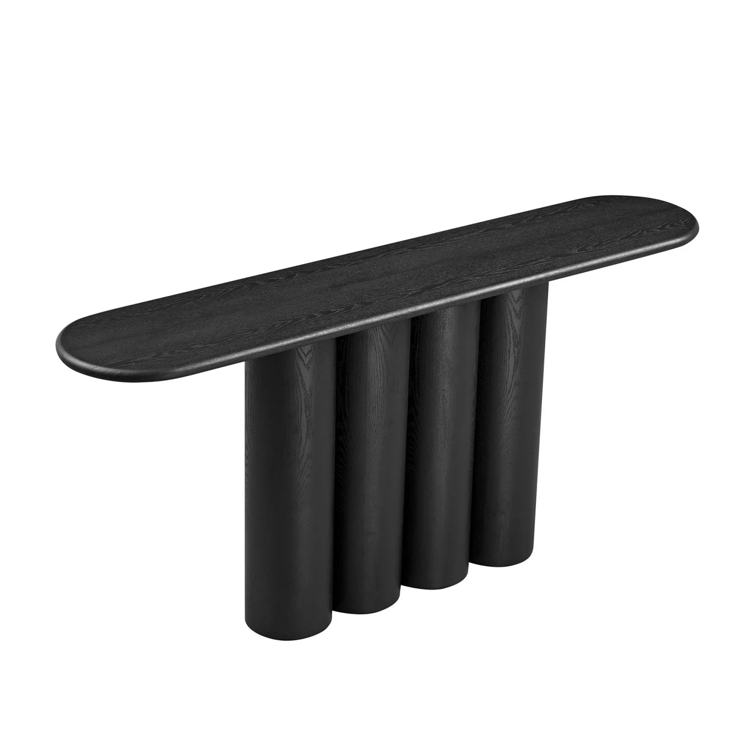 Luxury Black Wood Console Table Modern Italian Style for Villa