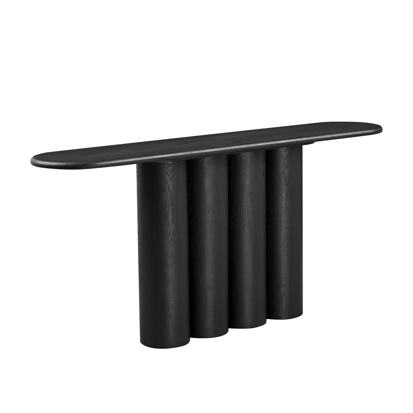 Luxury Black Wood Console Table Modern Italian Style for Villa