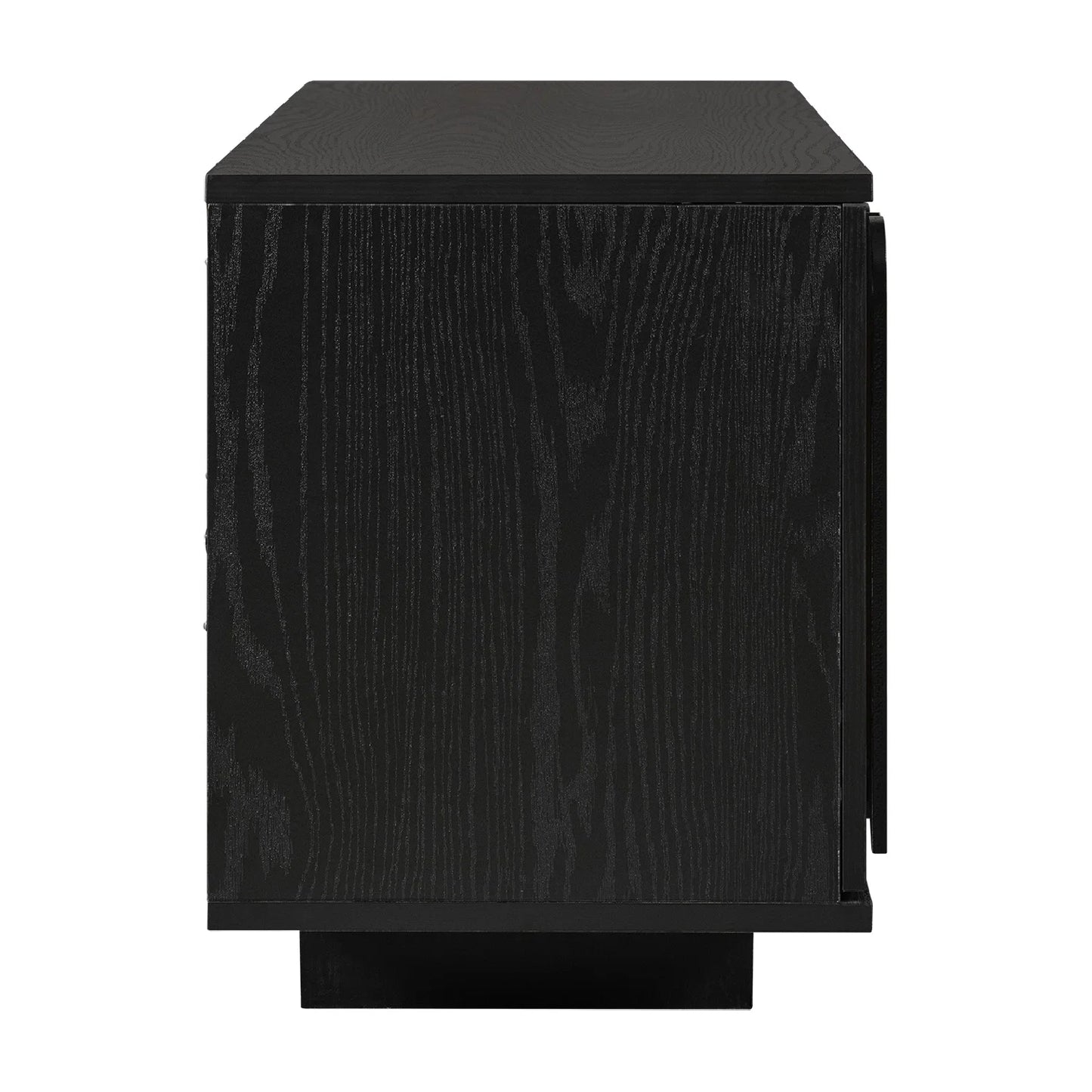 Luxury Black Wood TV Stand Modern Italian Style for Villa