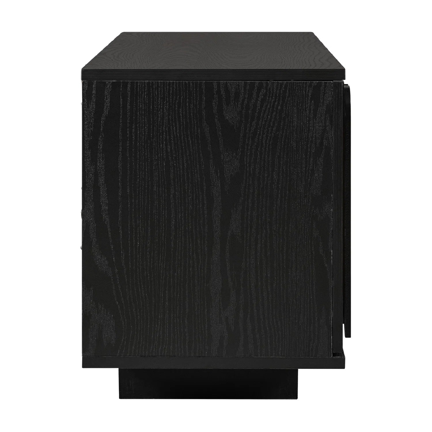 Luxury Black Wood TV Stand Modern Italian Style for Villa