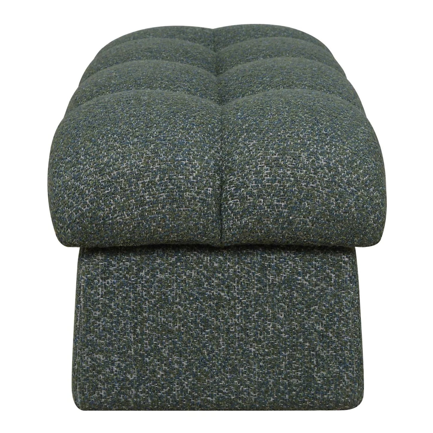 Luxury Block Tufted Fabric Bench European Style for Villa