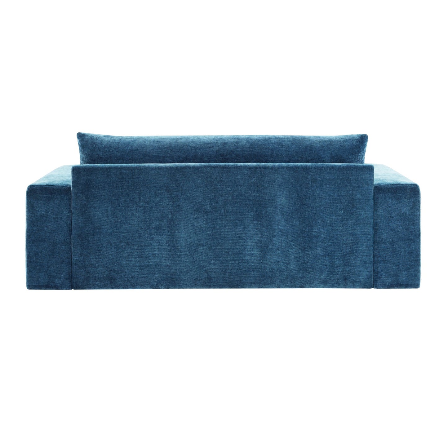 Luxury Blue Chenille Three Seater Sofa Modern Italian Style for Villa