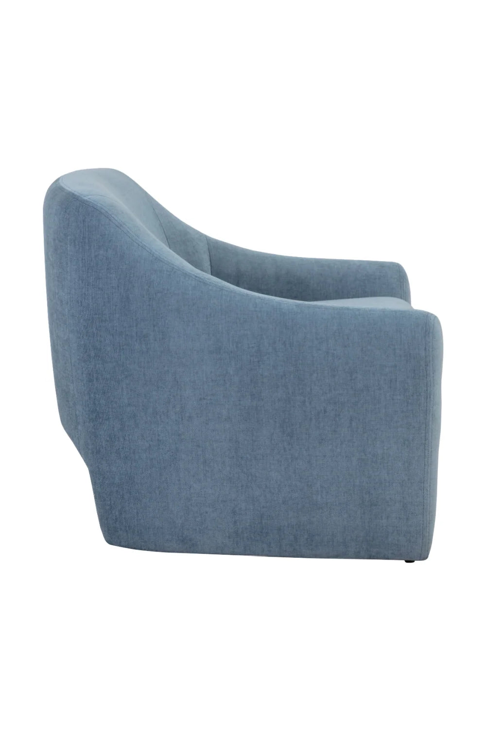Luxury Blue Fabric Accent Chair European Style for Villa