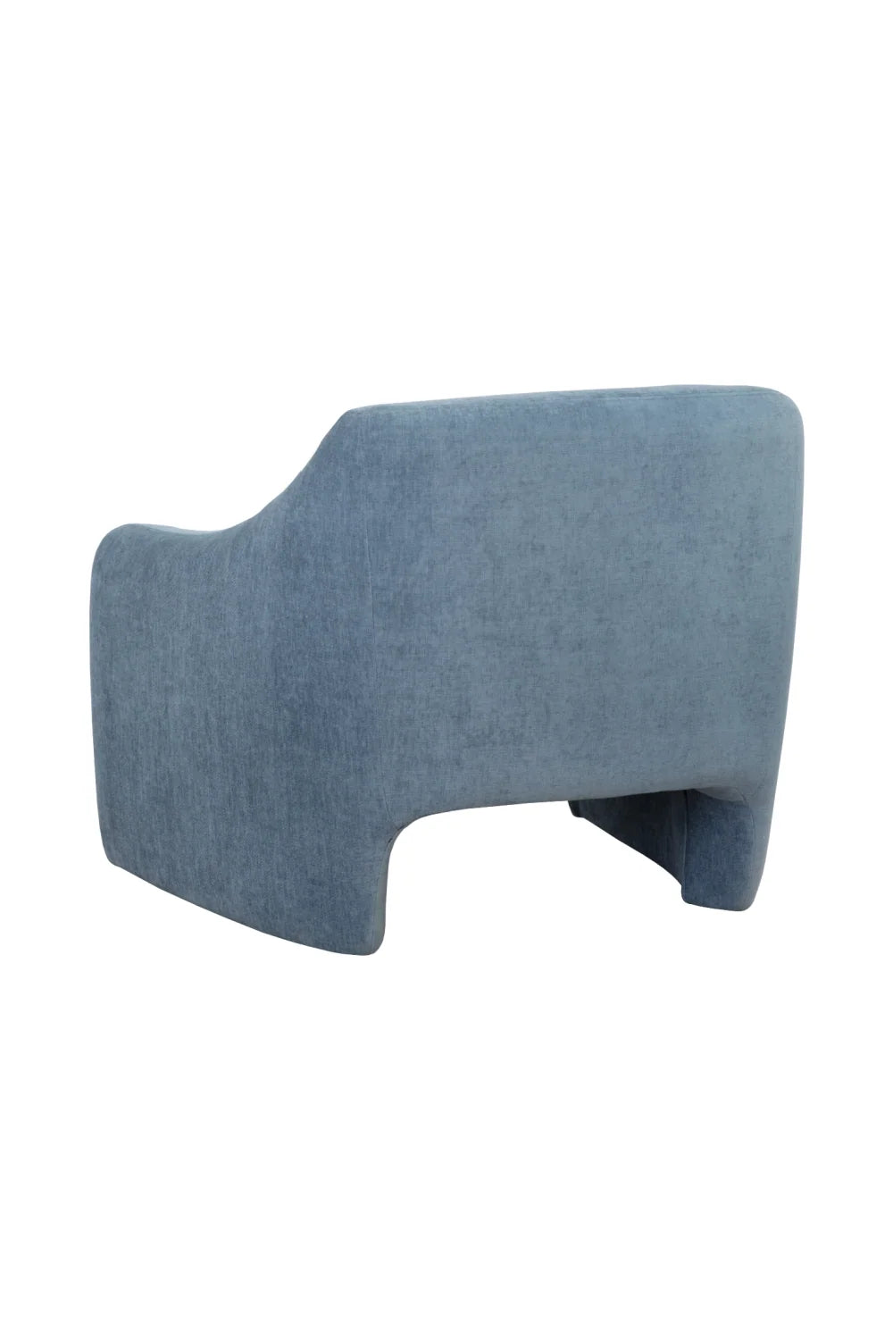 Luxury Blue Fabric Accent Chair European Style for Villa