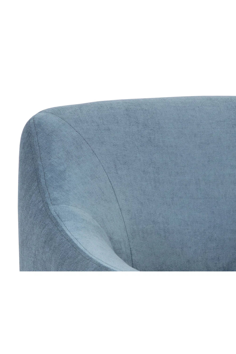 Luxury Blue Fabric Accent Chair European Style for Villa