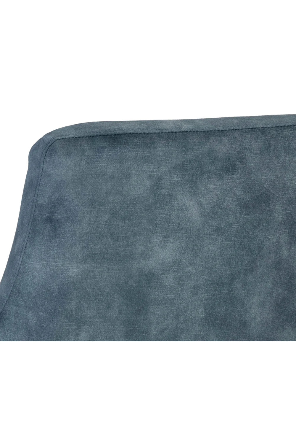 Luxury Blue Fabric Lounge Chair Modern European Style for Villa