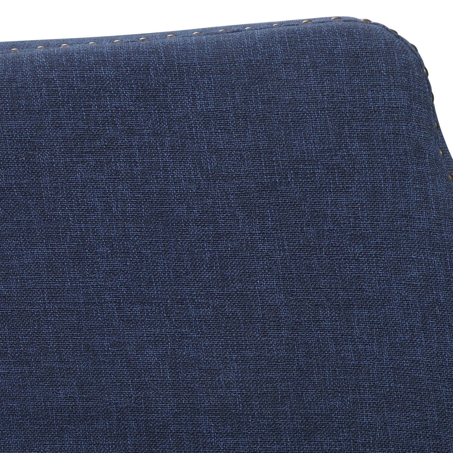 Luxury Blue Linen Wingback Lounge Chair Modern Italian Style for Villa