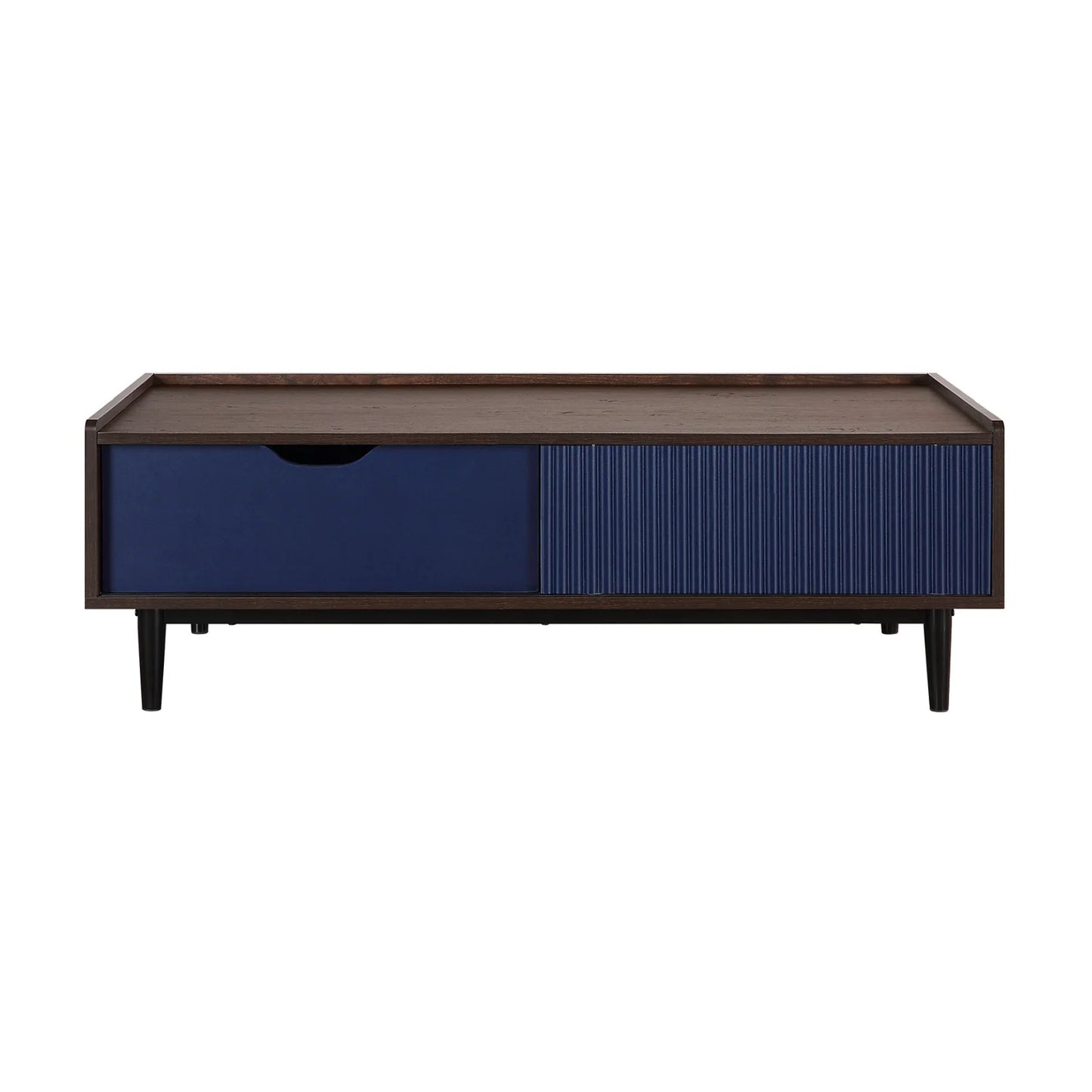Luxury Blue Rectangular Coffee Table Modern Italian Style for Villa