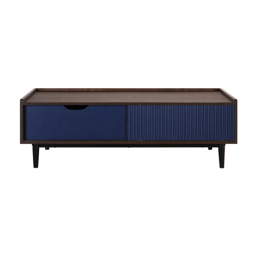 Luxury Blue Rectangular Coffee Table Modern Italian Style for Villa