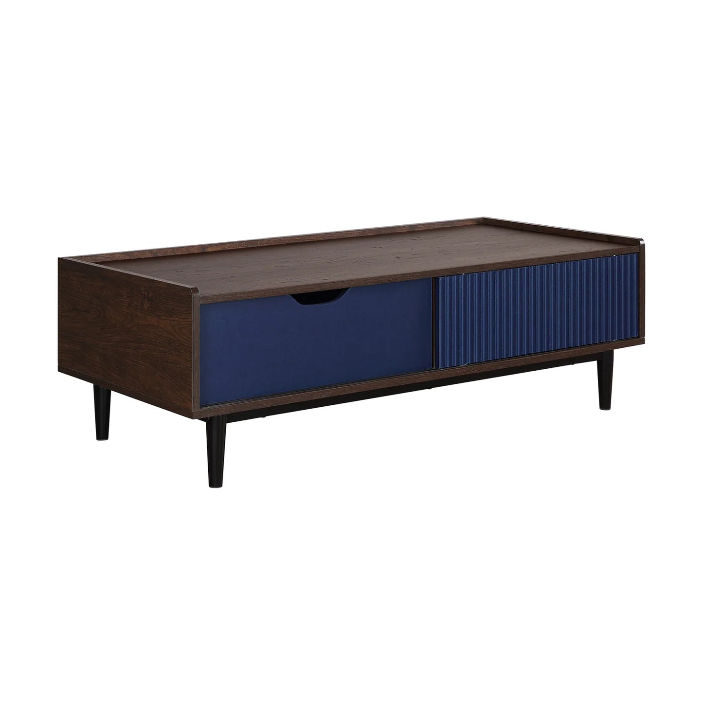 Luxury Blue Rectangular Coffee Table Modern Italian Style for Villa