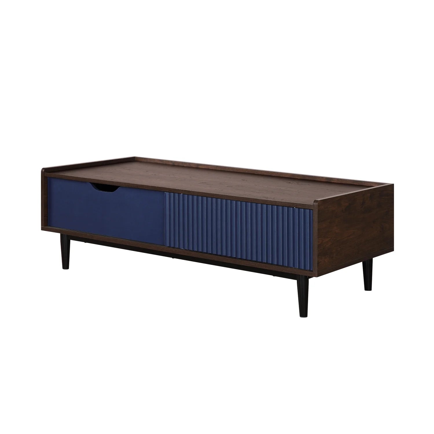 Luxury Blue Rectangular Coffee Table Modern Italian Style for Villa