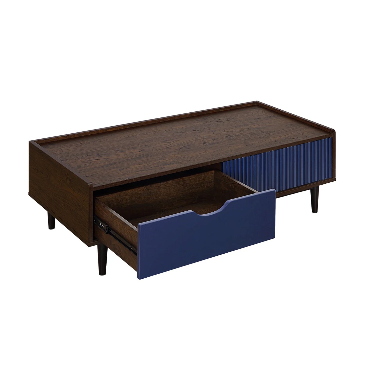Luxury Blue Rectangular Coffee Table Modern Italian Style for Villa