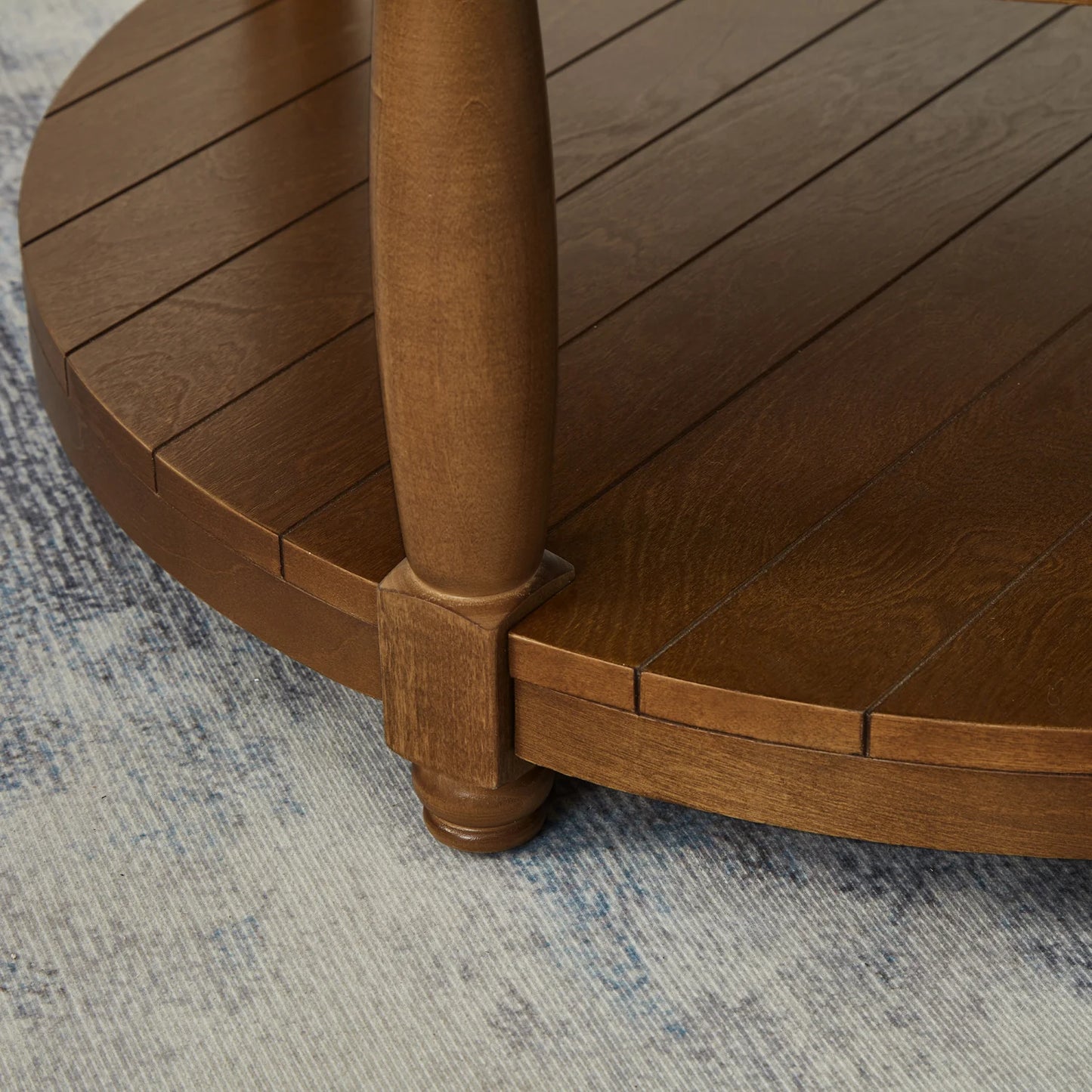 Luxury Blue Tufted Linen Coffee Table Modern Italian Style for Villa