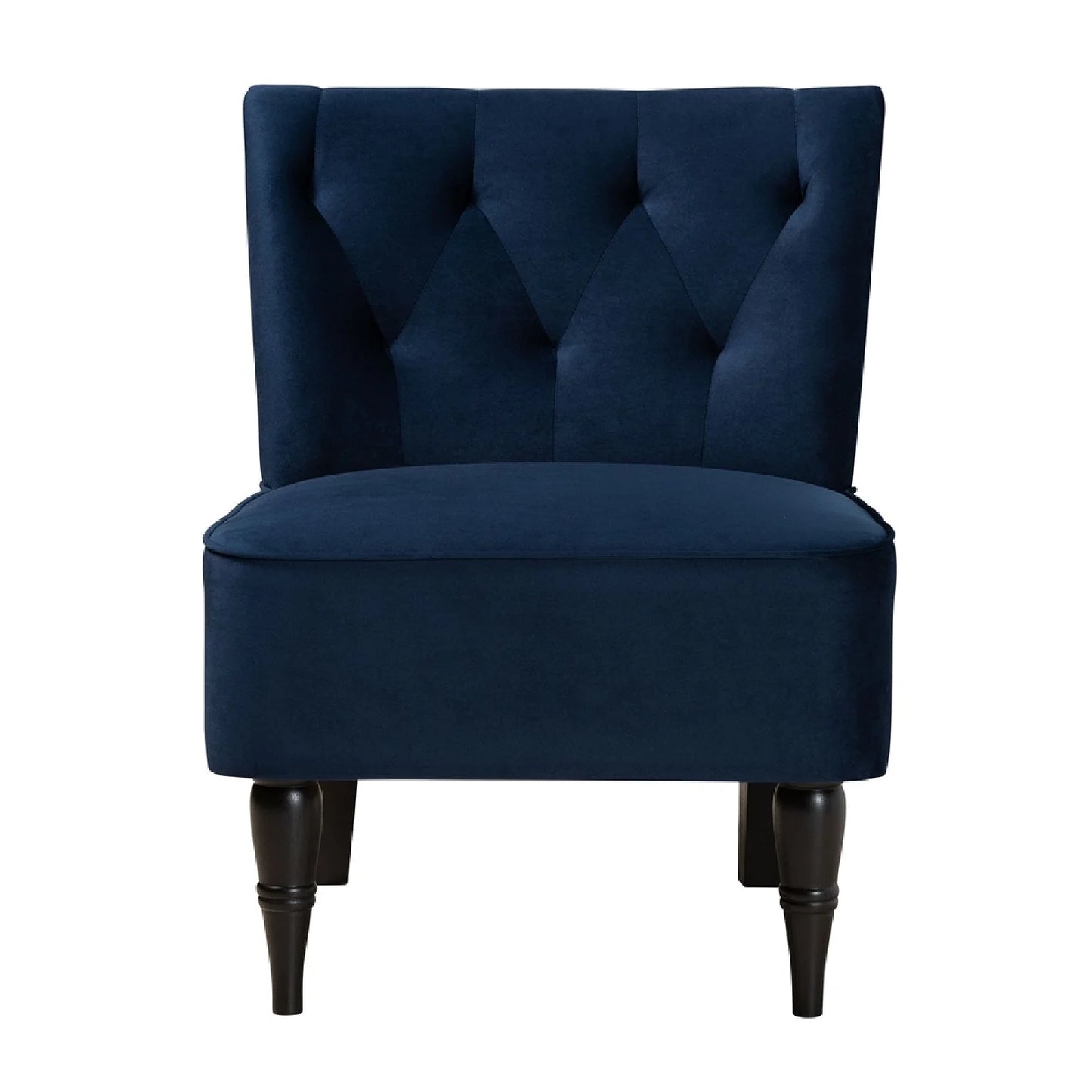 Luxury Blue Velvet Accent Chair Modern Italian Style for Villa