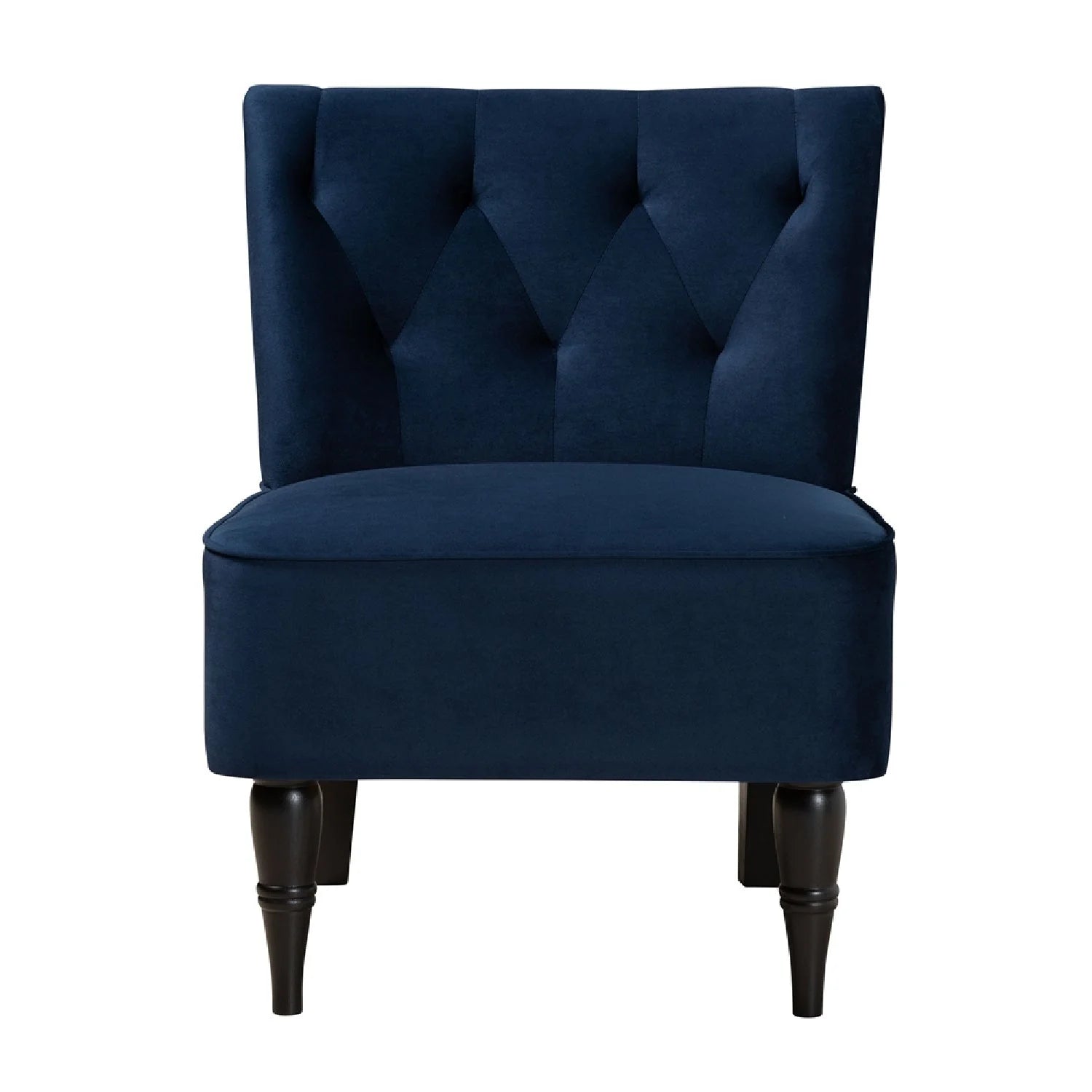 Luxury Blue Velvet Accent Chair Modern Italian Style for Villa