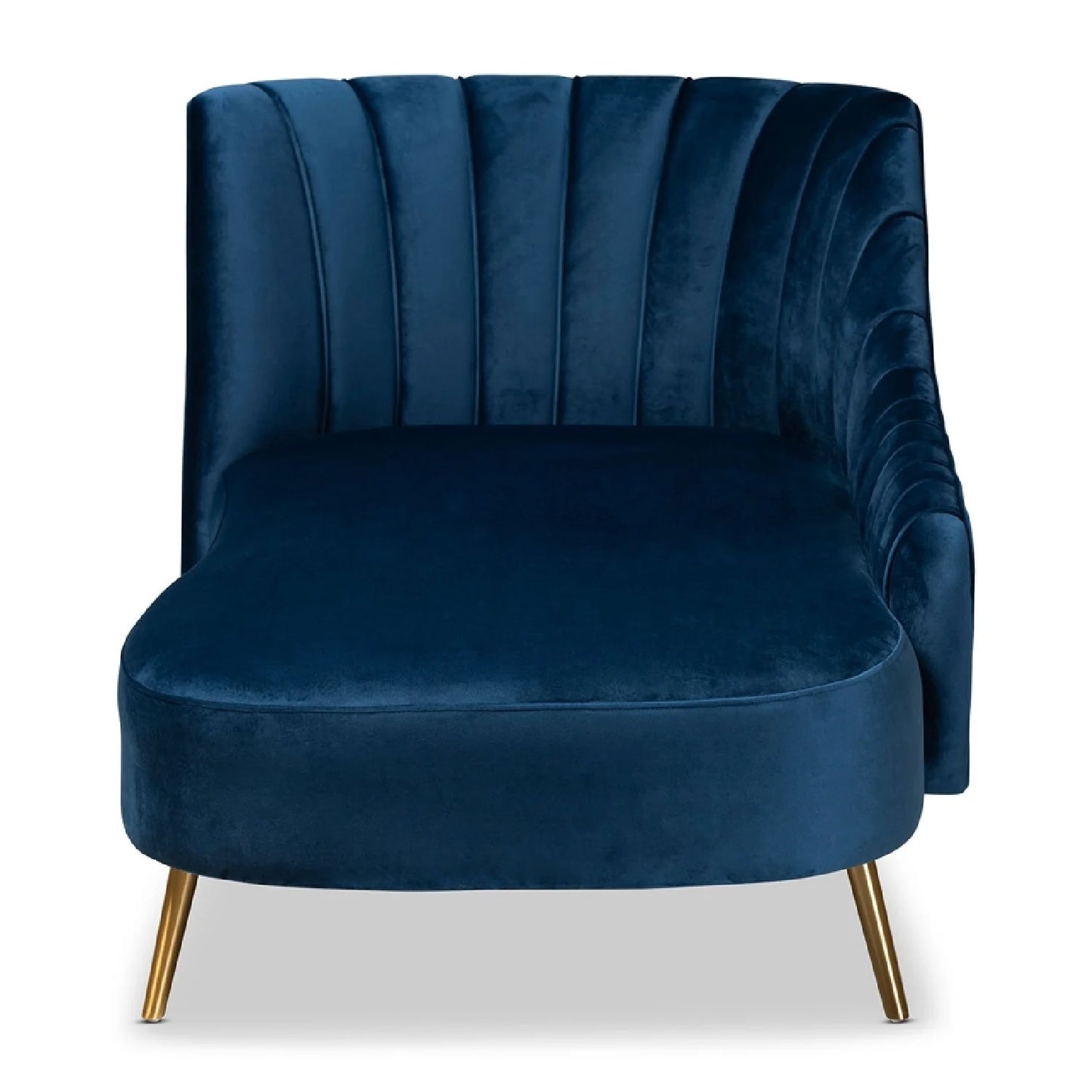 Luxury Blue Velvet Lounge Chair Modern Italian Style for Villa