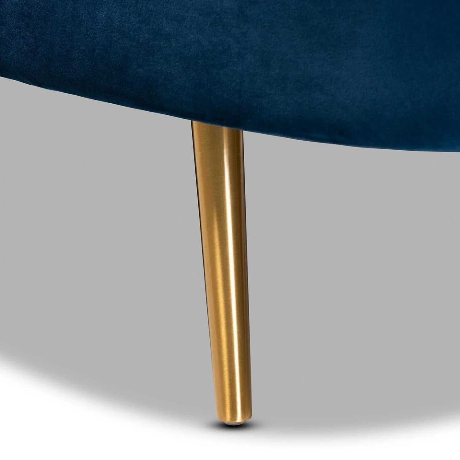 Luxury Blue Velvet Lounge Chair Modern Italian Style for Villa