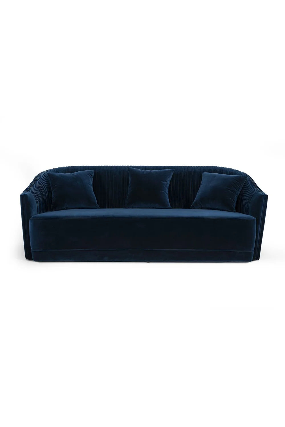 Luxury Blue Velvet Sofa Modern Italian Style for Villa