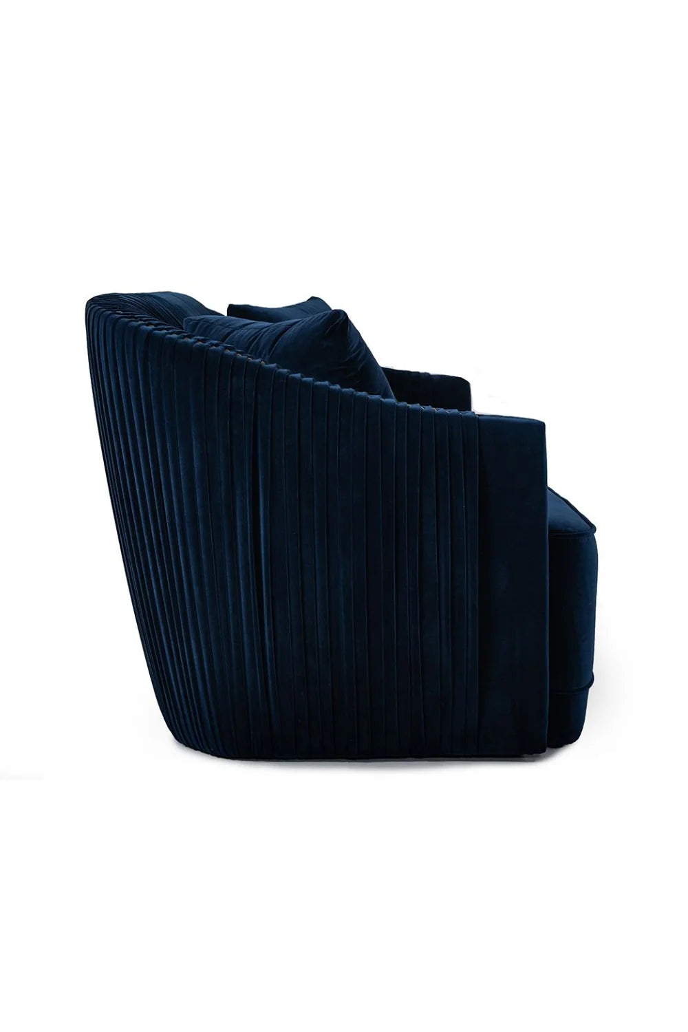 Luxury Blue Velvet Sofa Modern Italian Style for Villa