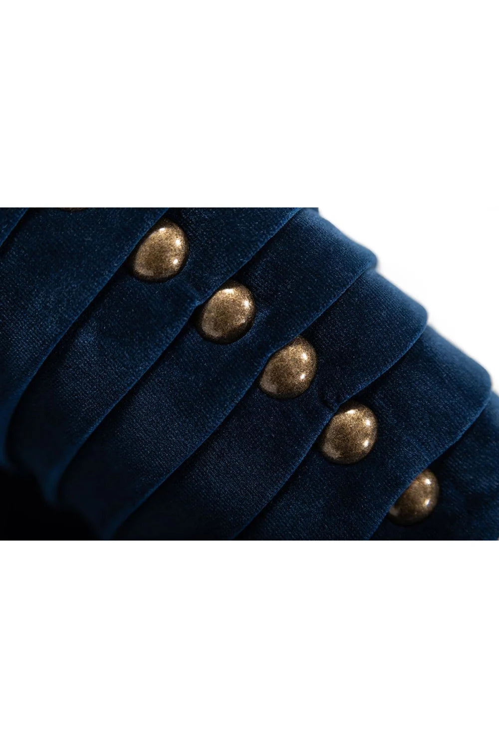Luxury Blue Velvet Sofa Modern Italian Style for Villa